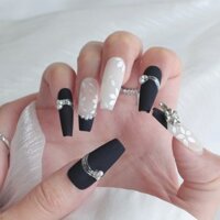 [Làm móng tay thủ công nguyên chất] Master Made Pure Handmade Wearing Nails Sweet Cool Style Miếng dán móng tay có thể tháo rời được vẽ bằng tay cao cấp