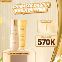 Làm sạch, cân bằng da, cấp ẩm sâu và trẻ hóa - 7GF Facial Foam, Face Lotion