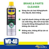 Làm Sạch Cụm Thắng/Phanh xe máy, ô tô WD-40 Brake & Parts Cleaner 450ml