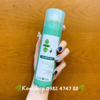 💯🌿LÀM SẠCH DẦU CHO DA ĐẦU VÀ TÓC CHỈ TRONG 1 PHÚT VỚI DẦU GỘI KHÔ KLORANE  - PHÁP -150ml🔅