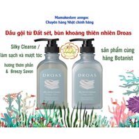 Làm sạch tóc bết Dầu gội Botanist Droas từ bùn khoáng thiên nhiên Màu xám Silky Cleanse làm sạch và mượt tóc