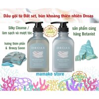 Làm sạch tóc bết Dầu gội Botanist Droas từ bùn khoáng thiên nhiên Màu xám Silky Cleanse làm sạch và mượt tóc