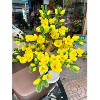 Làm sẵn:Chậu hoa mai,đào bằng kẽm nhung,hàng làm sẵn tại shop(tặng dây treo trang trí)