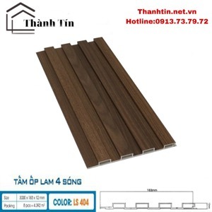 Lam sóng ốp tường Hobi Wood LS404