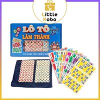 [Lâm Thành] Lô Tô Cao Cấp 2 Mặt Số Lâm Thành Loại Xịn Nhựa Melamine Cờ Loto Giải Trí Đồ Chơi Nhóm