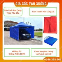 LÀM THEO [YÊU CẦU 3M x 3M] BẠT QUÂY NHÀ BẠT DI ĐỘNG 3M x 3M (không bao gồm khung xương và bạt mái)