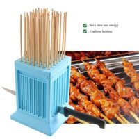 Làm thịt xiên💓FREESHIP💓Bộ làm thịt xiên que 49 xiên 18x13.8x11cm làm BBQ 8212