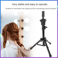 Làm tóc Đào tạo Head Rack Salon Model Mannequin Head Tripod Đen