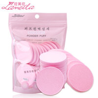 Lamela 20 miếng bông phấn tạo khối ướt và khô Phấn nền BB Cream Bông phấn trang điểm vuông tròn Dụng cụ trang điểm các loại cọ trang điểm