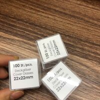 Lamen kính hiển vi 22x22mm, Marienfeld (Hộp=100 cái)