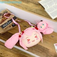 Lamiabottega Sakura Miku Túi Đeo Vai, Túi Hatsune Miku Búp Bê Hoạt Hình, Dung Tích Lớn Sáng Tạo Dễ Thương Kawaii Màu Hồng Miku Ita Túi Miku Người Hâm Mộ