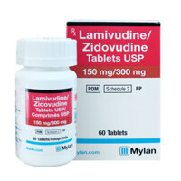 Lamivudine 150mg Zidovudine 300mg Mylan 60 viên