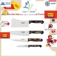 LamVyMart  Dao bếp cán gỗ Polywood Tramontina siêu sắc chất liệu thép không gỉ