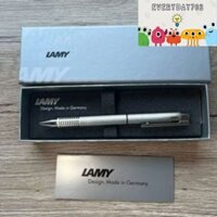 LAMY ballpoint pen twin pen logo hairline matte stainless steel authorized import L606