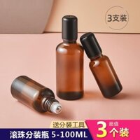 Lăn Bóng Nước Hoa Chai Tinh Dầu Chai Đính Hạt Nhỏ Tinh Tế Thủy Tinh Chống Ánh Sáng Bóng Chai Tóc Chất Lỏng Rỗng Chai