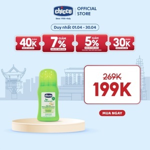 Lăn chống muỗi đốt Chicco 60ml (dành cho bé 3 tháng trở lên)