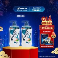 [LẦN ĐẦU TIÊN GIÁ 238K] Combo 2 Dầu gội Sạch Gàu X-Men Clean & Fresh 24h Sạch Sâu 630g/chai