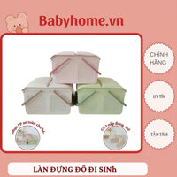 Làn đi sinh ,giỏ nhựa đi sinh đựng quần áo có nắp size lớn (46x32x31cm)