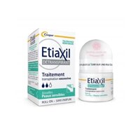 Lăn khử mùi cho da nhạy cảm EtiaXil Détranspirant màu xanh 15ml của Pháp