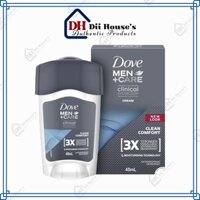 Lăn Khử Mùi Cho Nam - Dove Men Care Clinical Protection Cream Antiperspirant Deodorant Clean Comfort 45ml.