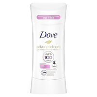 Lăn khử mùi chứa kem dưỡng ẩm Dove Advanced Care 100 Colors Clear Finish 74g (Mỹ)