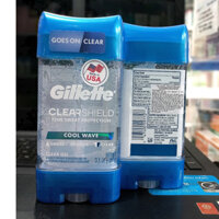 Lăn Khử Mùi Dạng Gel Gillette Endurance Cool Wave Clear Gel 5 in 1(107g)