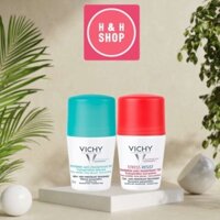 Lăn khử mùi khô thoáng vùng da dưới cánh tay Vichy Anti-perspirant 50ml