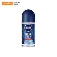 Lăn Khử Mùi Mát Lạnh Men Cool Kick Nivea 50Ml