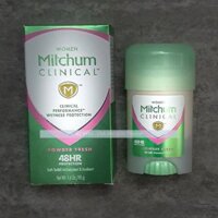 Lăn Khử Mùi Mitchum Clinical POWDER FRESH - Sáp Trắng Mềm 45g