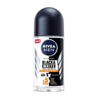 Lăn Khử Mùi Nam, Men, Anti-Perspirant 5 in 1, Black & White Invisible, Ultimate Impact (50ml) - NIVEA