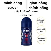 Lăn khử mùi nam Nivea Men khô nhanh, lăn nách nam khử mùi nhanh lưu hương thơm nam tính <Hàng Đức 50ml
