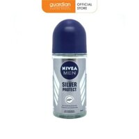 Lăn khử mùi ngăn khuẩn gây mùi vượt trội Nivea Men Silver Protect 50ml