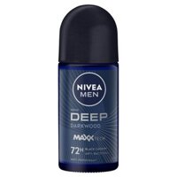 Lăn khử mùi NIVEA MEN Deep 72H Black Carbon Anti Bacterial 50ml