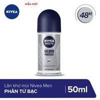 Lăn khử mùi Nivea Men Silver Protect chai 50ml
