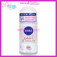 Lăn khử mùi Nivea Pearl & Beauty ngăn mùi, dưỡng da chai 50ml