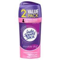 Lăn khử mùi nữ dạng sáp Lady Speed Stick Invisible Dry Power Antiperspirant/Deodorant Showder Fresh 65g/2x65g (Mỹ)