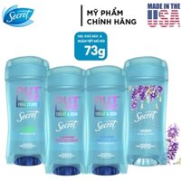 Lăn khử mùi nữ Secret Clear gel Clinical Protection 73g Lavender, Completely Clean, Unscented, Protecting Powder