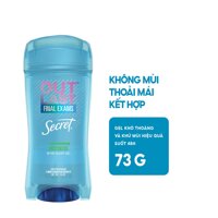 Lăn Khử Mùi Nữ Secret final exams -  Unscented không mùi Clear Gel 73g