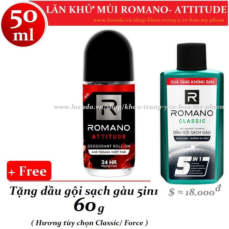 Lăn khử mùi Romano Attitude 50ml