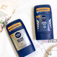 Lăn Khử Mùi Sáp Nam Nivea 50ml Cool Kick và Phân Tử Bạc