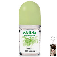 Lăn khử mùi trà xanh Malizia Profumo Green Tea 50ml nữ tặng kèm móc khóa