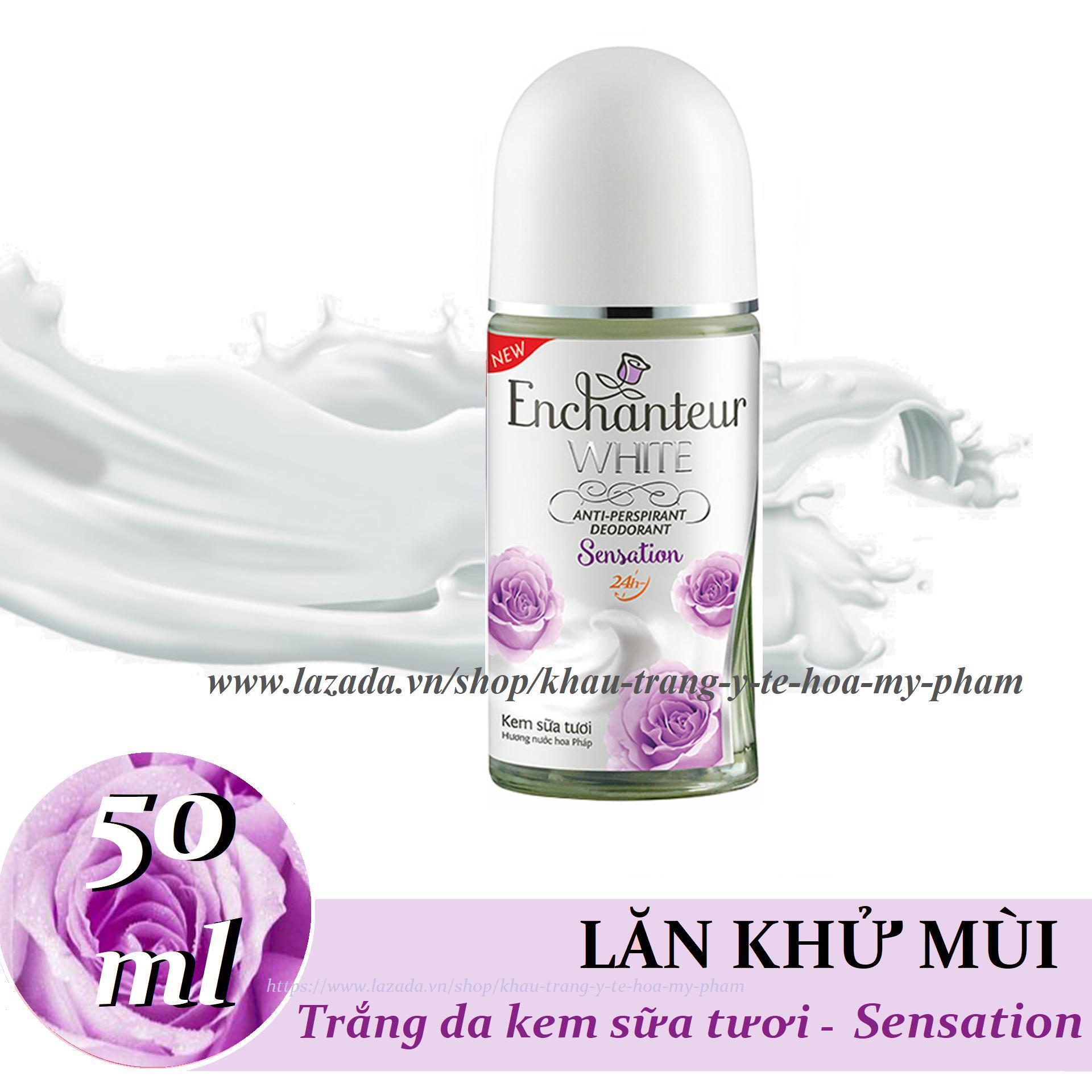 Lăn khử mùi trắng da Enchanteur Whitening Sensation 50ml