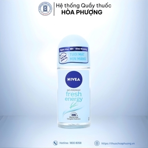 Lăn khử mùi tươi mát mịn màng NIVEA Energy Fresh