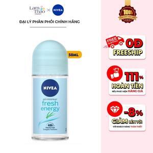 Lăn khử mùi tươi mát mịn màng NIVEA Energy Fresh