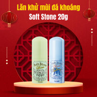 Lăn nách khử mùi đá khoáng ngừa thâm trắng da Soft Stone Nhật Bản 20g