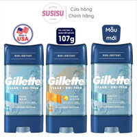 Lăn nách nam GILLETTE Clear Gel Cool Wave 107g thơm mát dạng gel giảm mồ hôi nách 72h