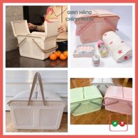 Làn nhựa đựng đồ đi sinh cho mẹ và bé hàng loại 1 cao cấp