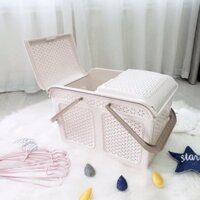Làn nhựa nắp mây đựng đồ đi sinh cho mẹ và bé 2604