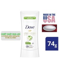 LĂN SÁP KHỬ MÙI DOVE Advanced Care Go Fresh - DƯA LEO 74gr - MỸ