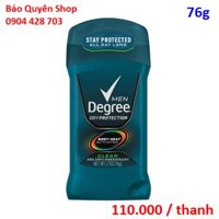 Lăn sáp khử mùi nam Men Degree Dry Protection – Clean